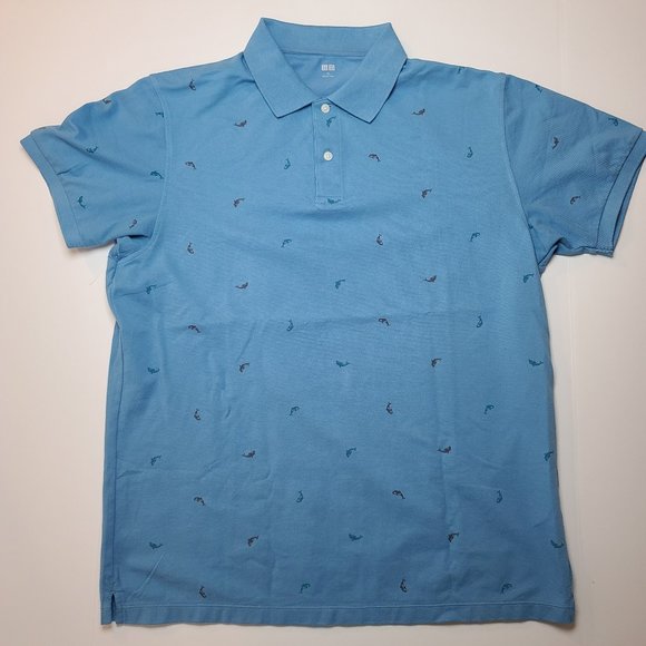 Men's Uniqlo Pique Polo Shirt - Picture 1 of 7